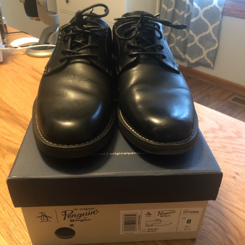 Original Penguin Men’s Black Dress Shoes Size 8
